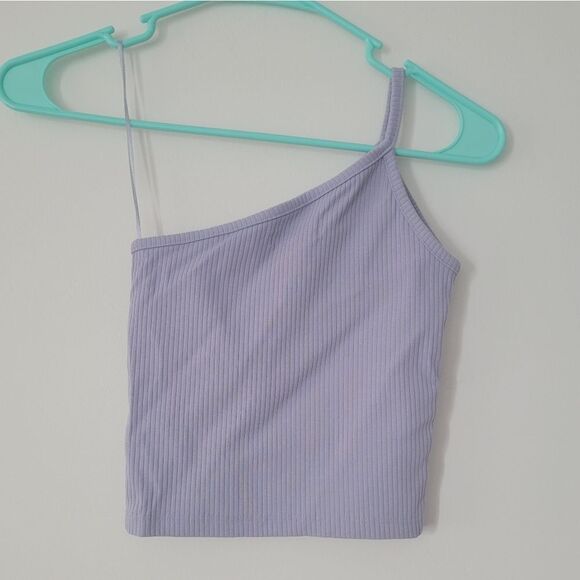 NWOT Madewell One-Shoulder Crop Tank in Sleekhold - Picture 4 of 4